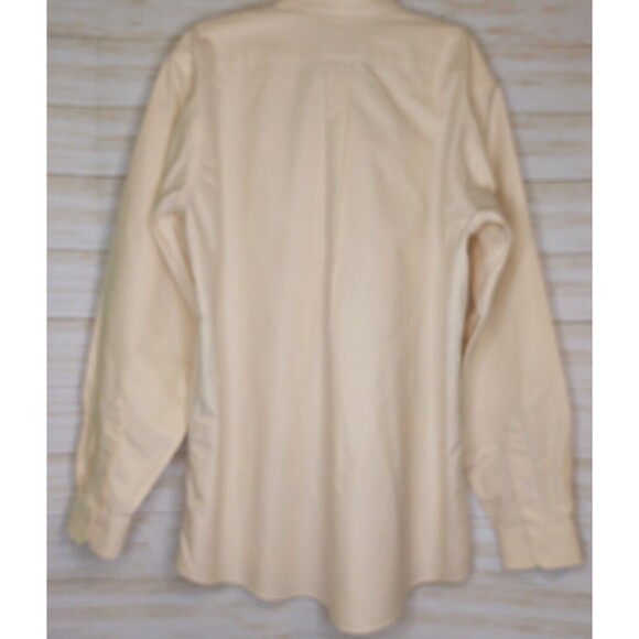 LL Bean Shirt Mens 16.5-37 Yellow Wrinkle-Free Long Sleeve Traditional Fit - Picture 2 of 5